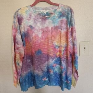 DAVI & DANI Colorful Tie-Dye Sweatshirt
